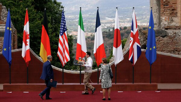 Флаги стран — участниц саммита G7