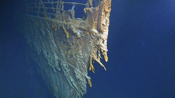 Снимок, полученный во время экспедиции к обломкам Титаника