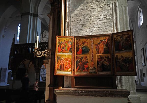 Иконостас Любекского кафедрального собора - старейшей церкви города 12 века постройки