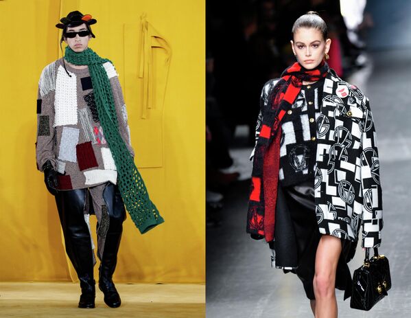 Показ коллекций одежды сезона Осень-Зима 2019/2020 Loewe Homme в Париже и Versace в Милане