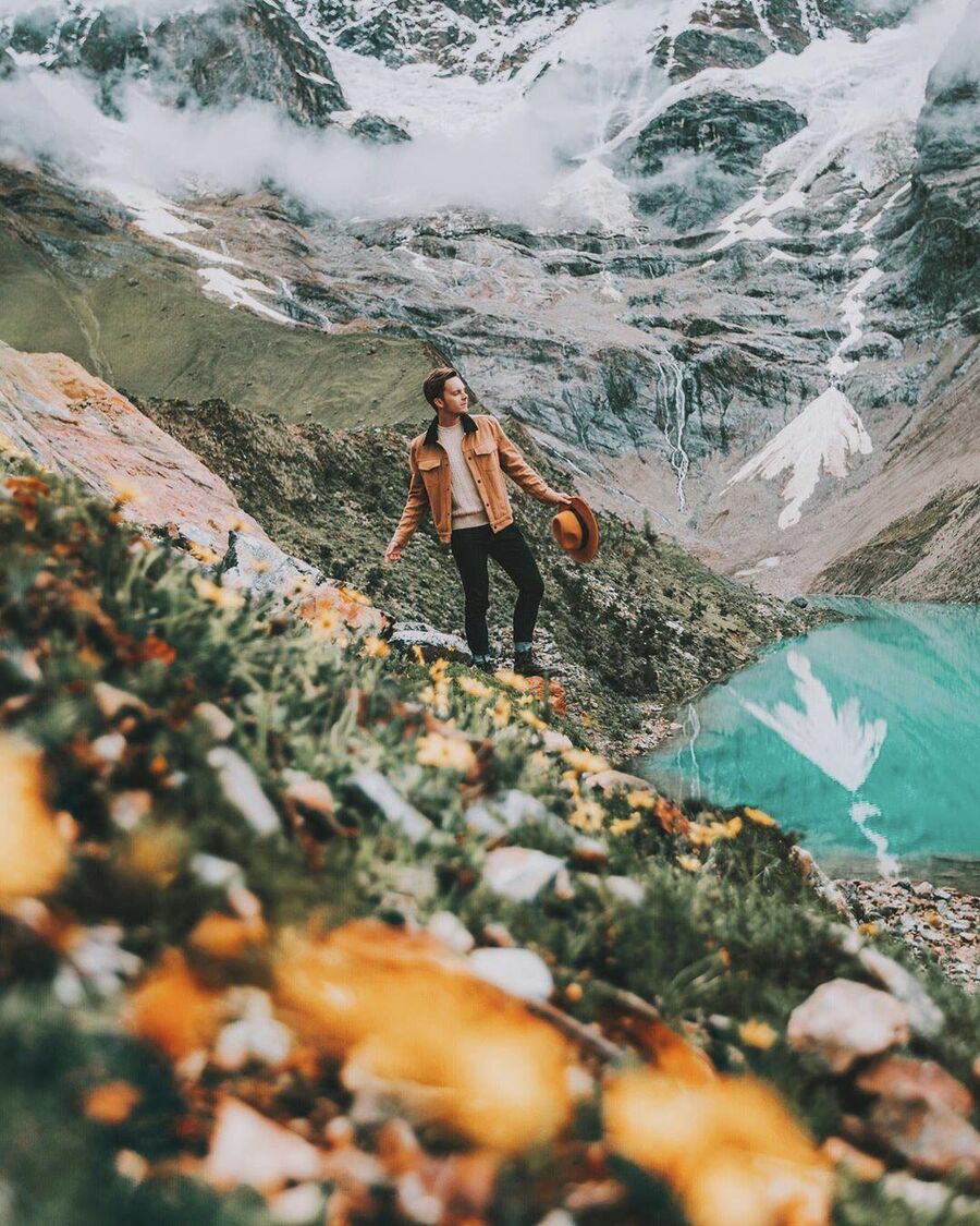 Озеро Хумантай, Перу, высота 5000 метров 