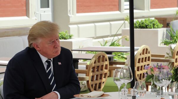 Президент США Дональд Трамп в первый день ежегодного саммита G7. 24 августа 2019