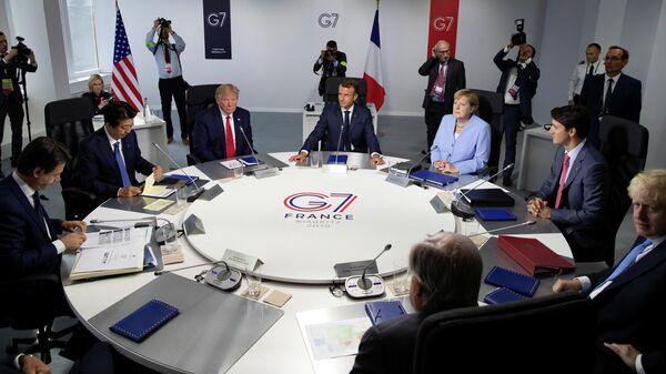 Рабочая встреча на полях саммита G7 в Биаррице, Франция 