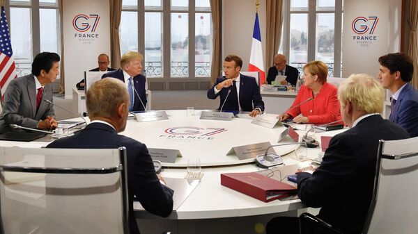 Рабочая встреча на полях саммита G7 в Биаррице, Франция