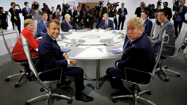 Саммит G7 в Биаррице, Франция. 25 августа 2019 