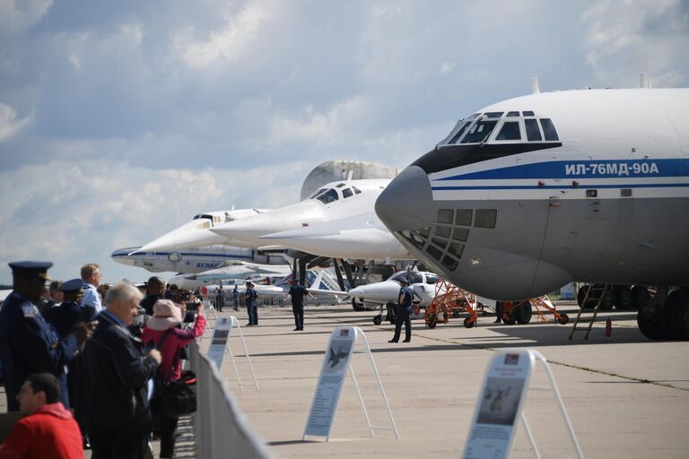 Открытие Международного авиационно-космического салона МАКС-2019 в подмосковном Жуковском. 27 августа 2019