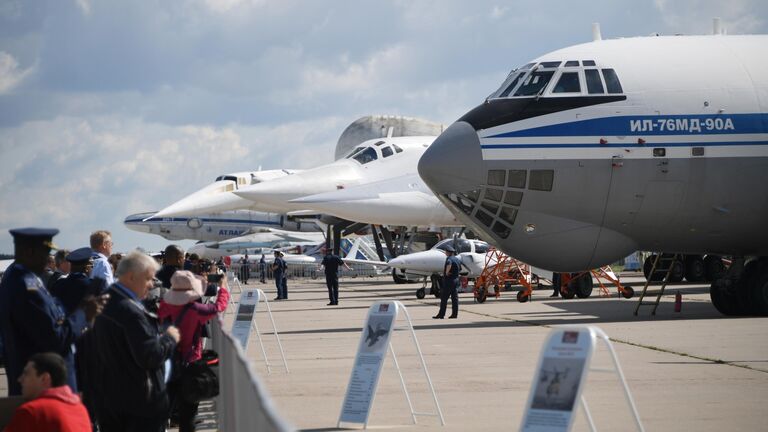 Открытие Международного авиационно-космического салона МАКС-2019 в подмосковном Жуковском. 27 августа 2019