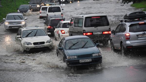 Последствия ливневых дождей во Владивостоке