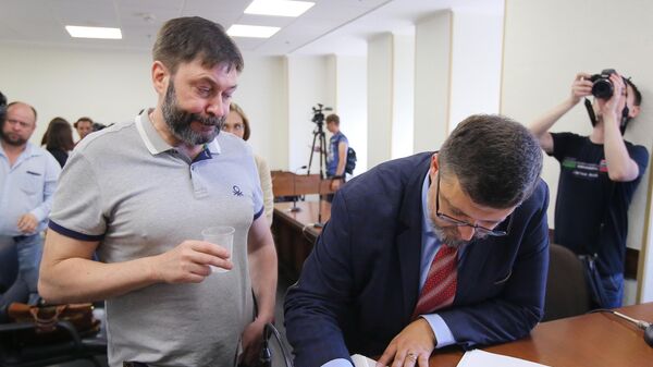 Руководитель портала РИА Новости Украина Кирилл Вышинский после заседания апелляционного суда Киева