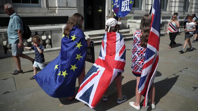 Акция противников Brexit в центре Лондона 