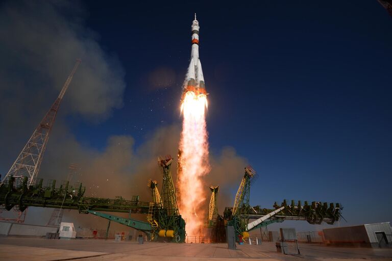 Запуск ракеты-носителя Союз-2.1а 