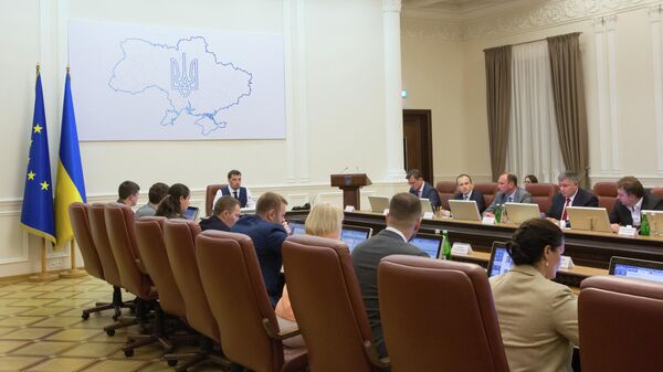 Заседание нового кабинета министров Украины