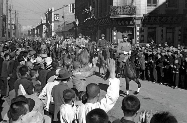 Парад в харбине 1945 фото