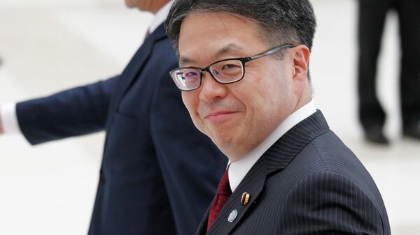 Министр экономики, торговли и промышленности Японии Хиросигэ Сэко