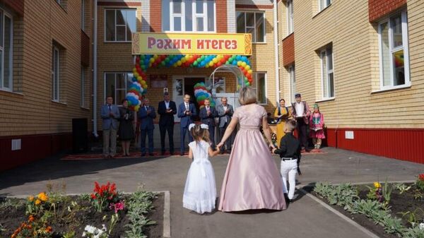 Церемония открытия детского сада в селе Урмаево Чувашской Республики