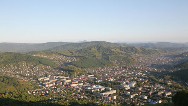 Вид на город Горно-Алтайск