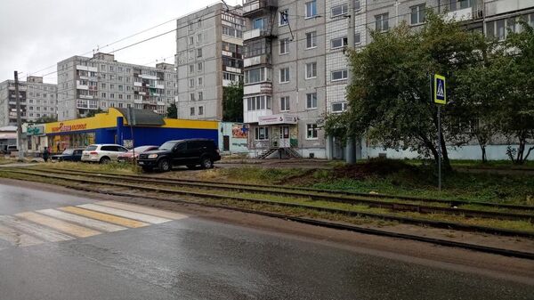 Пешеходный переход на одной из улиц в Омске