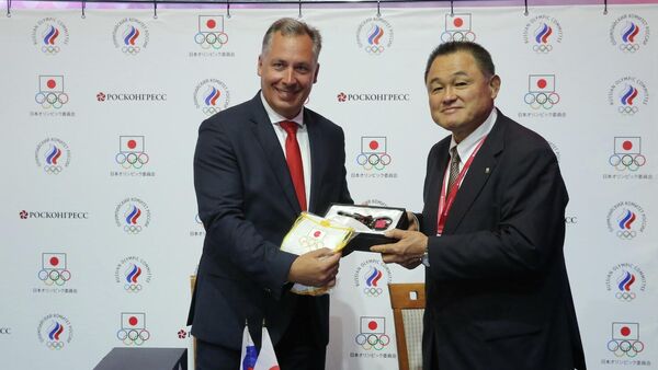 Подписание соглашения между Олимпийскими комитетами России и Японии