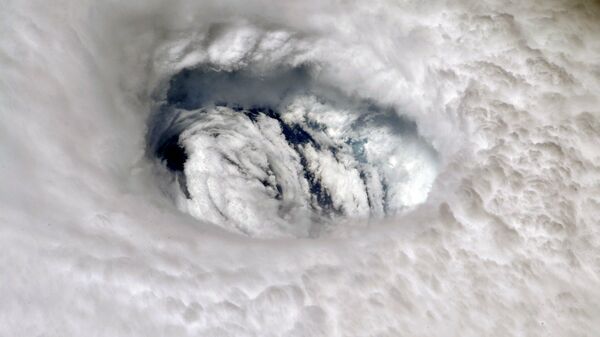 Ураган Дориан с борта Международной космической станции