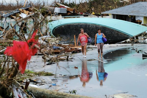 Последствия урагана Дориан в Марш-Харборе на Багамских островах