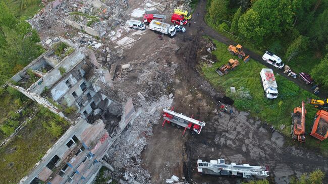 Обрушение  пятиэтажного здания в Московской области в поселке Новая Шурма. 6 сентября 2019