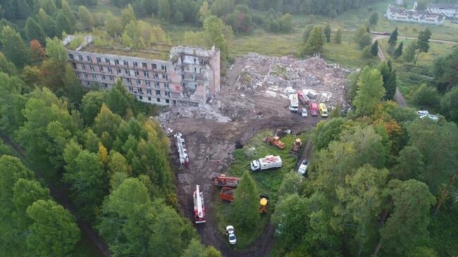 Обрушение пятиэтажного здания в Московской области в поселке Новая Шурма. 6 сентября 2019