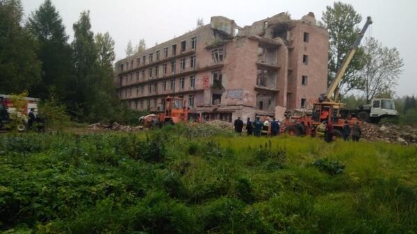 Обрушение пятиэтажного здания в Московской области в поселке Новая Шурма. 6 сентября 2019