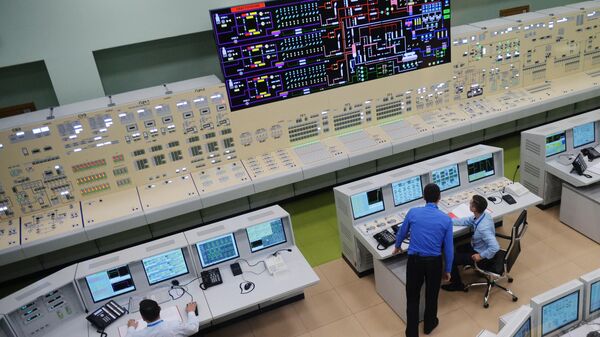 Полная копия щита управления энергоблока БН-800 в учебно-тренировочном центре Белоярской АЭС