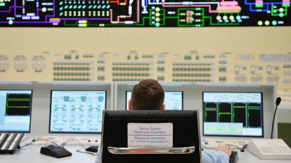 Щит управления энергоблока БН-800 в учебно-тренировочном центре Белоярской АЭС