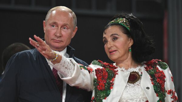 Президент РФ В. Путин посетил олимпийский комплекс Лужники в Москве