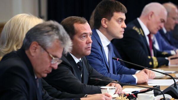 Председатель правительства РФ Дмитрий Медведев на XXI Менделеевском съезде по общей и прикладной химии