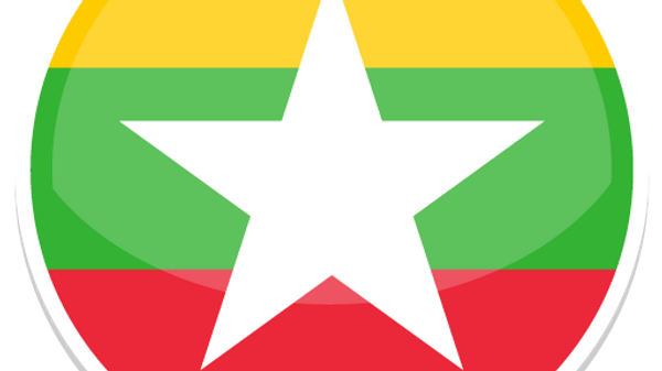 Значок с флагом Мьянмы
