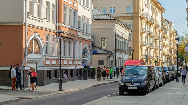 Благоустройство в районе Чистых прудов в Москве