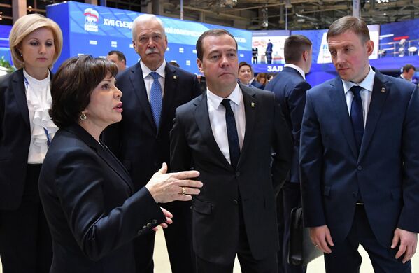 Премьер-министр РФ Д. Медведев принял участие в мероприятиях в рамках XVII Съезда партии Единая Россия