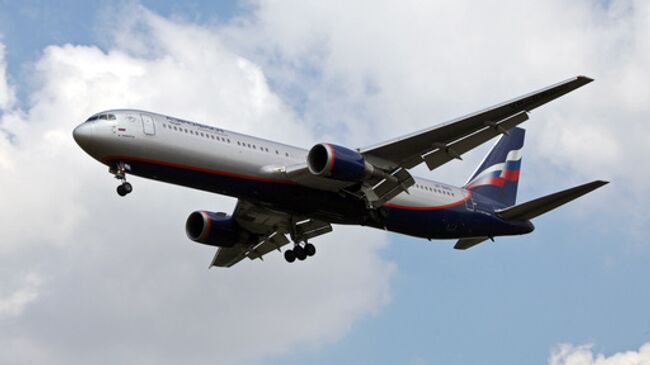 Самолет авиакомпании Аэрофлот