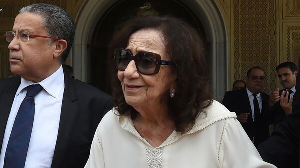 Чадлия Саида Фархат Эссебси , вдова экс-президента Туниса Аль-Баджи Гаида ас-Себси