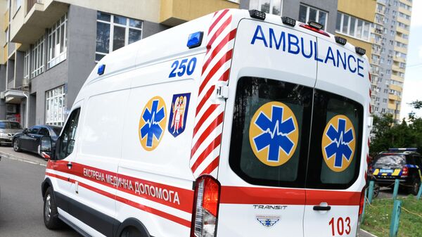 Автомобиль скорой помощи на Украине. Архивное фото 