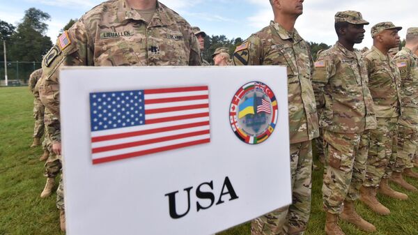 Военнослужащие армии США во время учения Rapid Trident-2019 во Львовской области