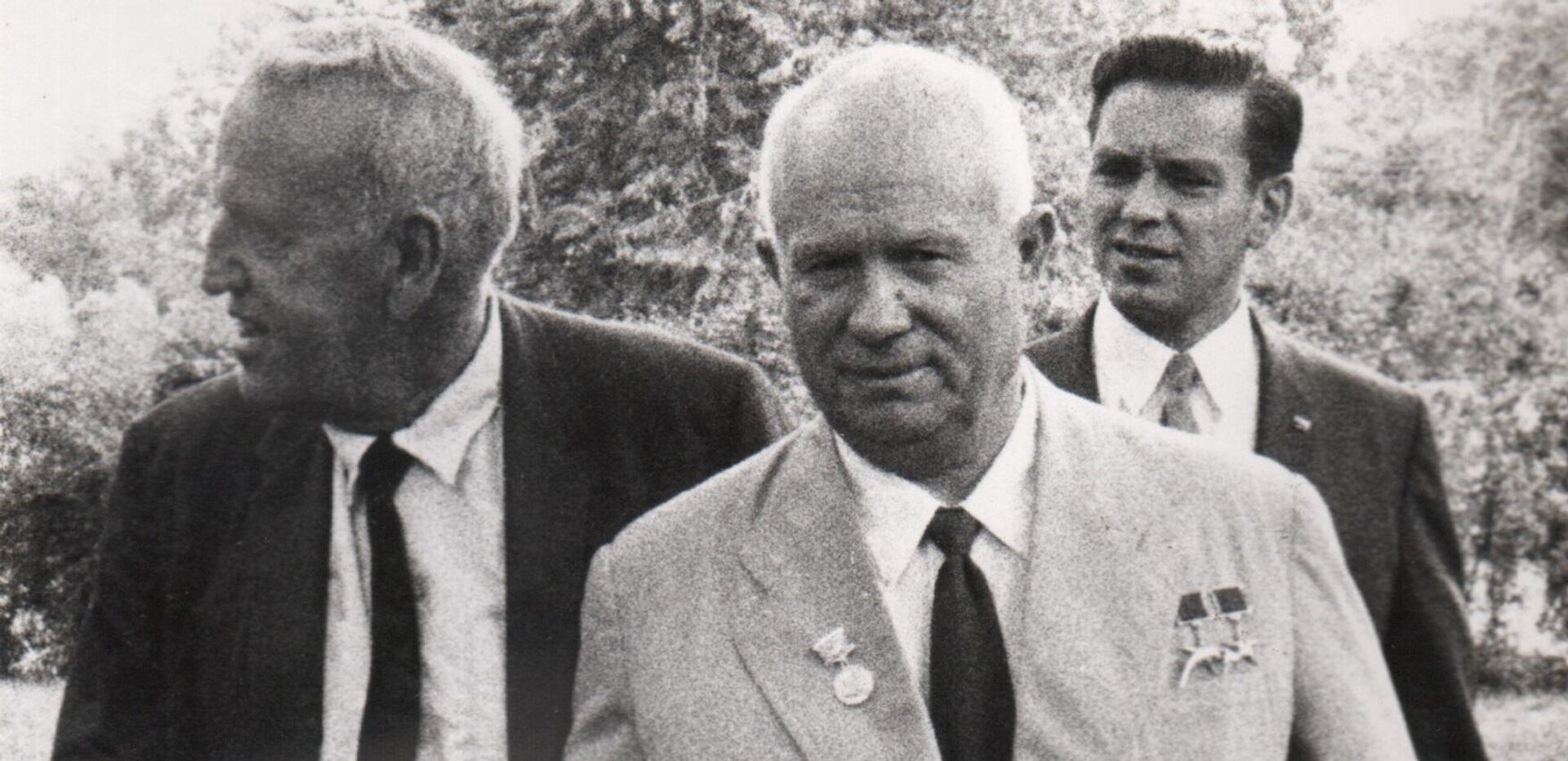 Никита Хрущев и Росуэлл Гарст на ферме последнего в сентябре 1959 года
 - РИА Новости, 1920, 24.02.2021