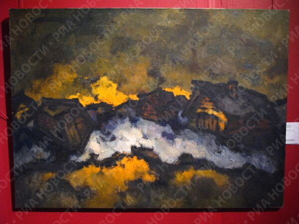 Картина Оскара Рабина Пейзаж номер два на аукционе Сотбис