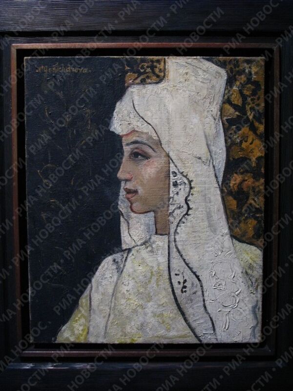 Картина Наталии Гончаровой Портрет испанской дамы на аукционе Сотбис