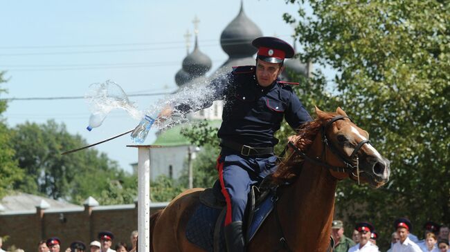 Конноспортивные состязания в станице Старочеркасской Ростовской области