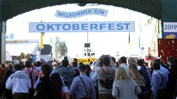 Фестиваль Октоберфест открылся в Мюнхене, Германия. 21 сентября 2019