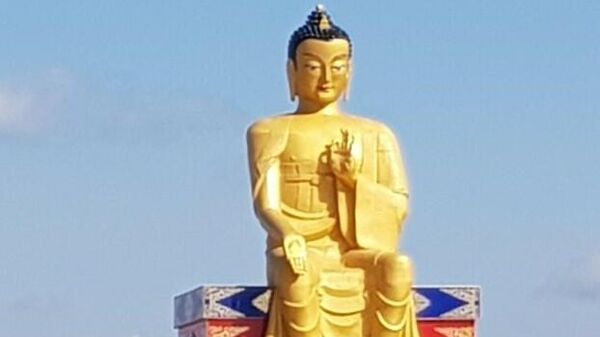 Открытие Статуи Будды Майтреи  в Лагани, Республика Калмыкия