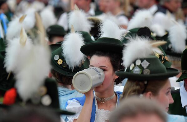 Фестиваль пива Октоберфест в Мюнхене