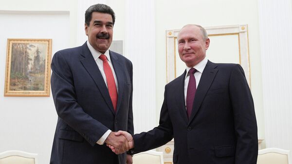 Президент Венесуэлы Николас Мадуро и президент России Владимир Путин