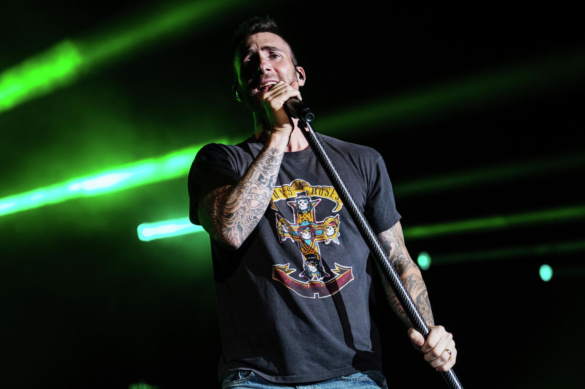 Вокалист группы Maroon 5 Адам Левин  - РИА Новости, 1920, 30.06.2025