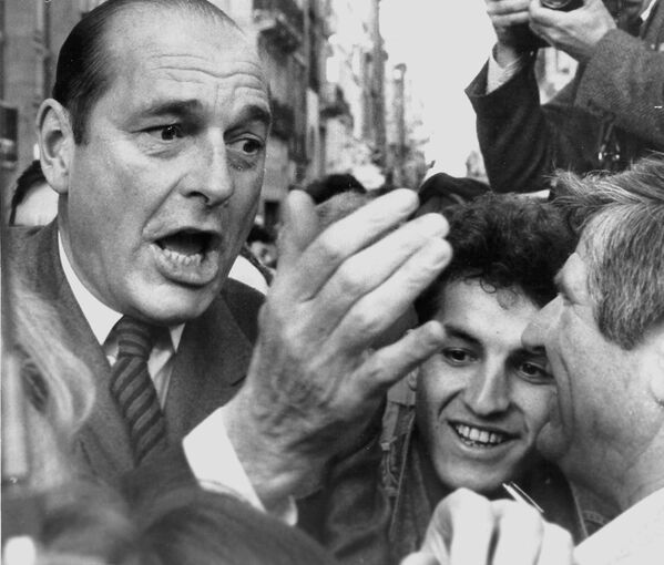 Премьер-министр Франции Жак Ширак в Бордо. 11 марта 1988 года