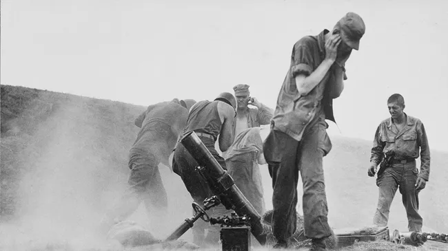 Войска ООН во время боевых действий в Южной Корее. 1950 год