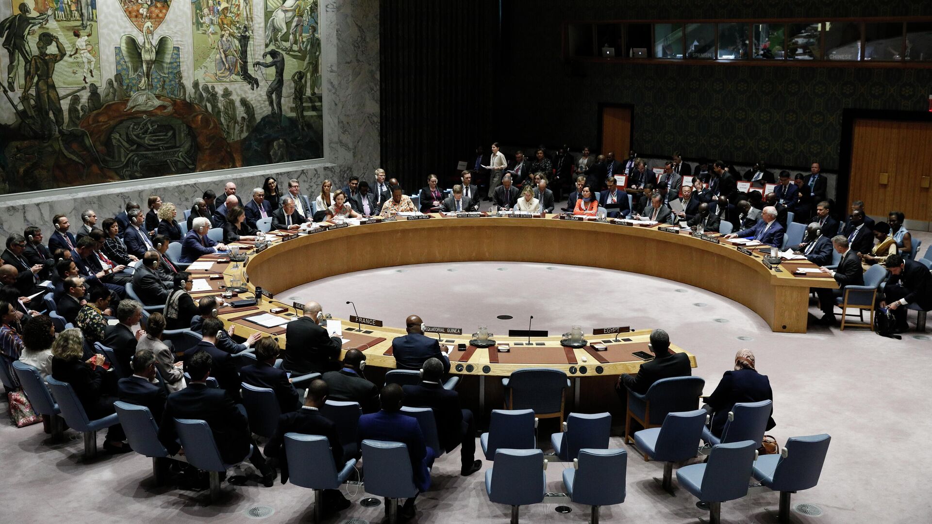 Заседание Совета безопасности в рамках 74-й сессии Генеральной Ассамблеи ООН - РИА Новости, 1920, 18.12.2021
